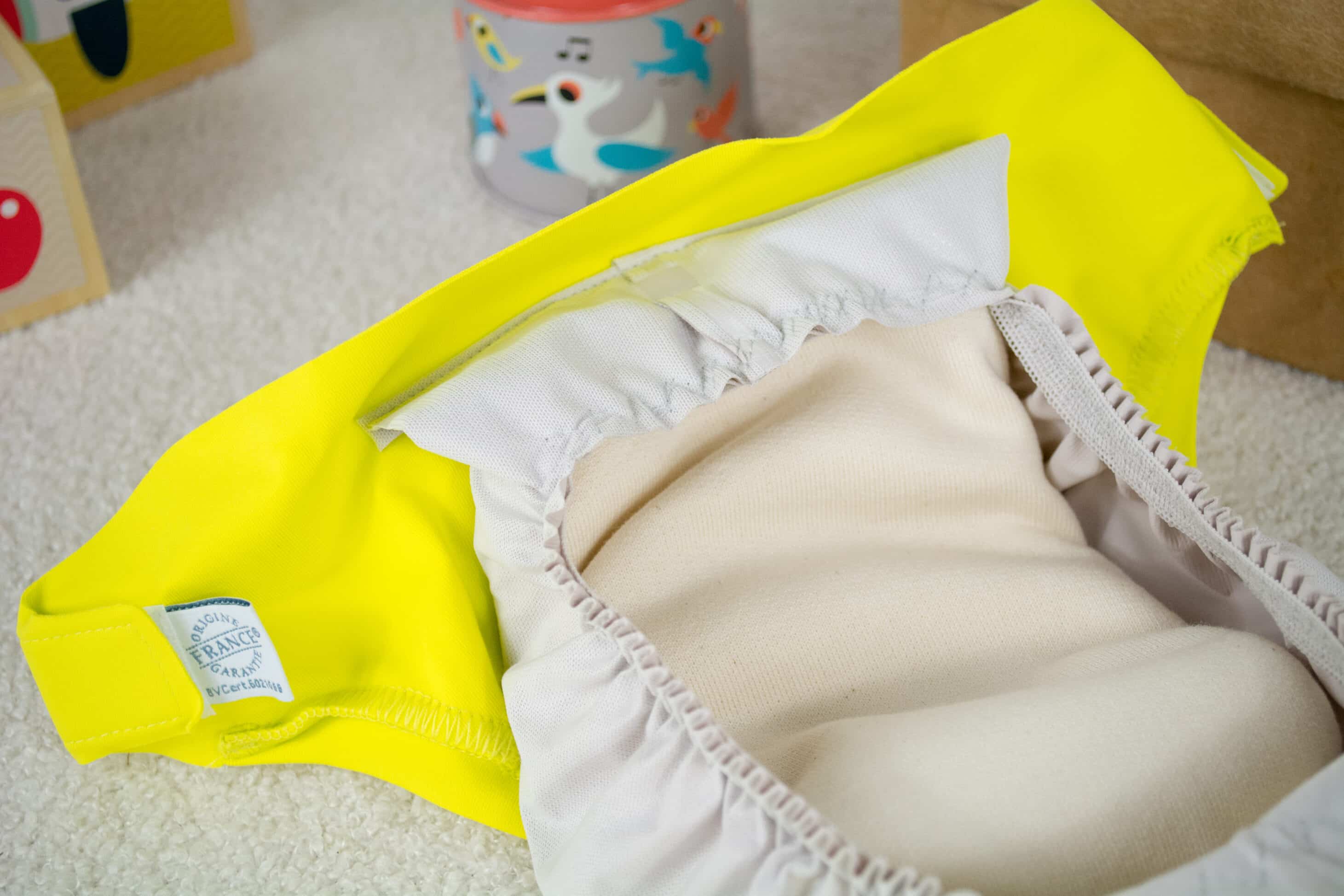 Petit voile de protection lavable 100% laine mérinos pour couches bébé  (France)