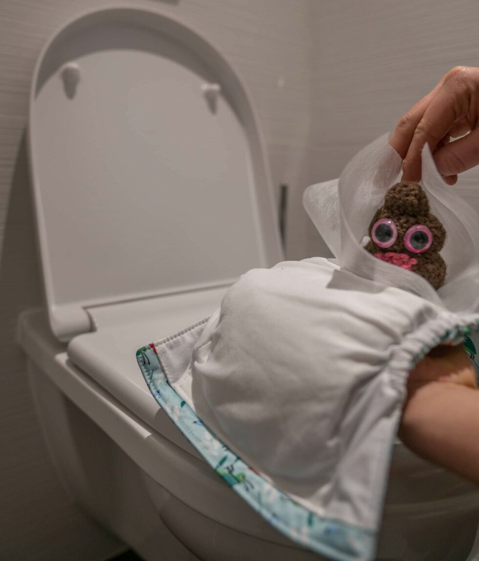 Que faire du caca en couche lavable ? La Compagnie des Couches