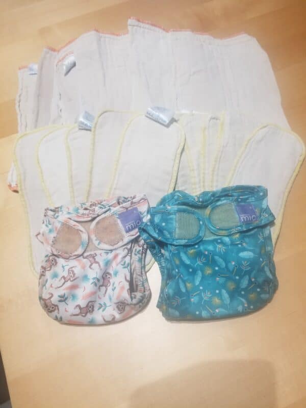 Lot de10 prépliés xkko + 2 culottes Bambino Mio