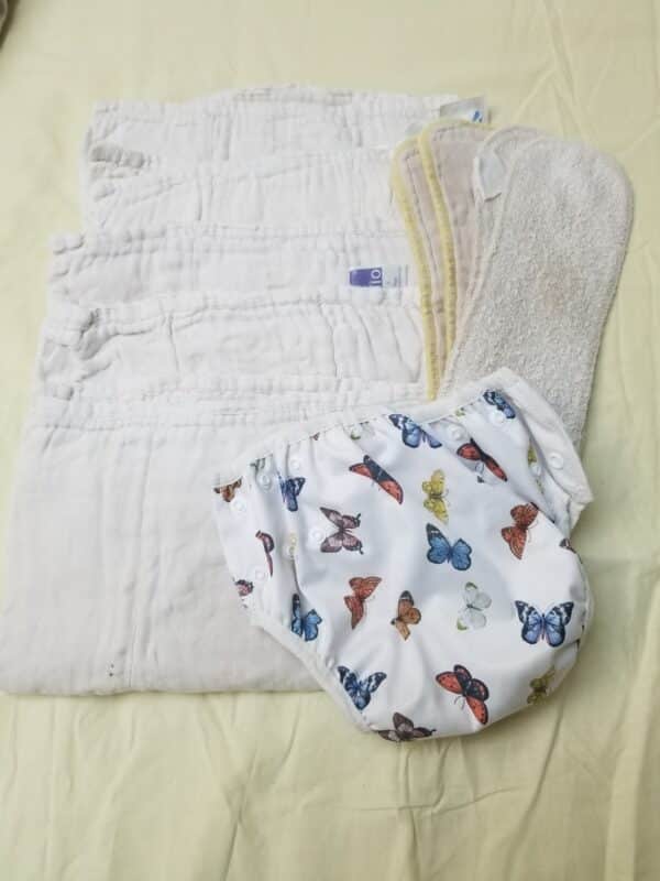 Lot de 5 lange Bambino Mio - de 7kg + 1 culotte autre marque
